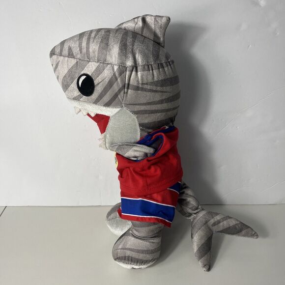 Build A Bear Shark Week 16" Tiger Shark Plush w/ Its All About Shark Week Outfit - Picture 5 of 8